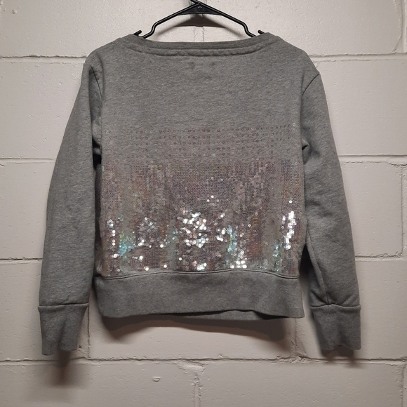 True Religion (Medium) Sequin Boyfriend Grey Sweater - Picture 4 of 11